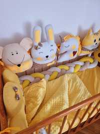 Бортіки у ліжечко дитячі мякі аксесуари для дитячої