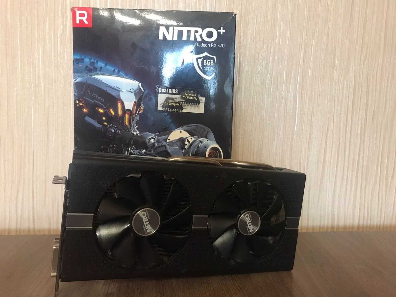 Відеокарта MSI GTX 1050 2gb GDDR5,  Sapphire RX570 8gb Nitro+