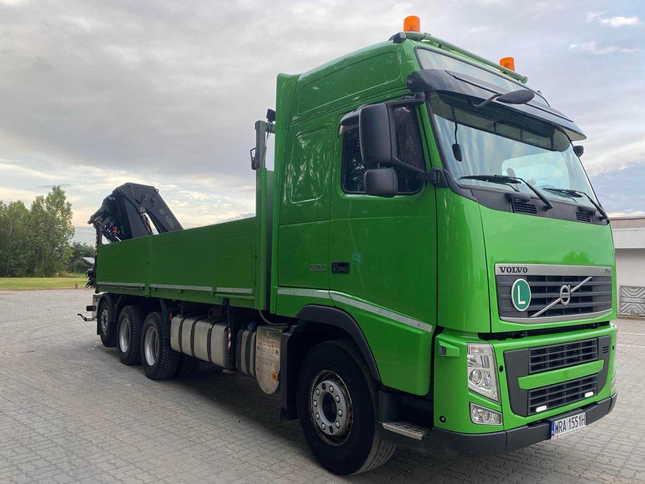 VOLVO FH 13 500, hds hiab 422 E6 XS 12 t, tridem