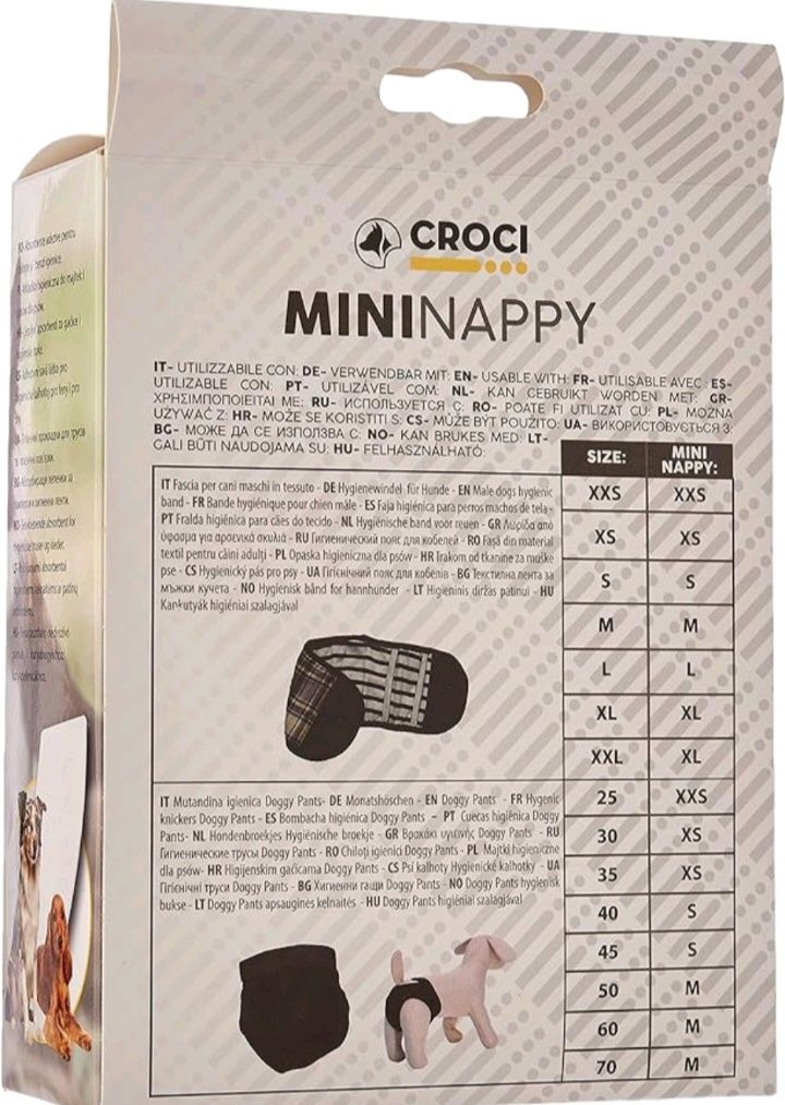 Corci mini nappy 15 sztuk L nowe wkłady higieniczne dla psa