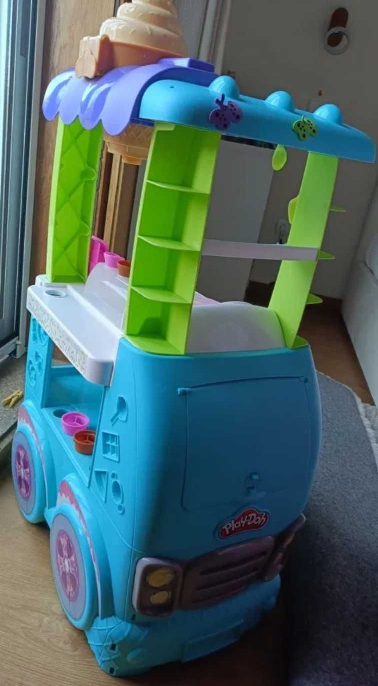 Carrinho de gelados play doh para brincar com plasticina