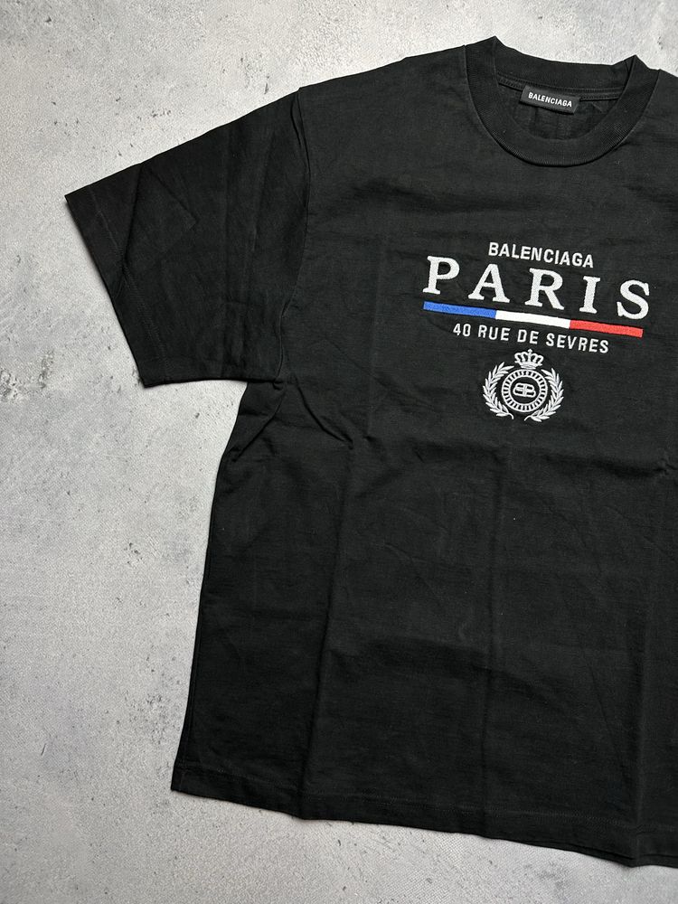 Koszulka Balenciaga T-Shirt Paris 40 Rue De Sevres Logo