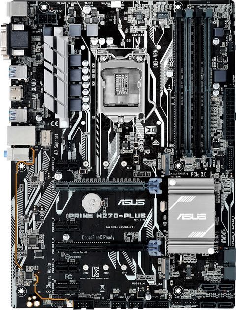 Продам материнку ASUS prime h270 plus, i5-6400, 16 Gb ddr4