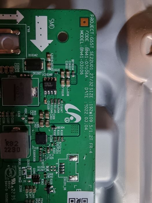 Płyta główna z monitora Samsung Odyssey g5 zakrzywiony 27 cali