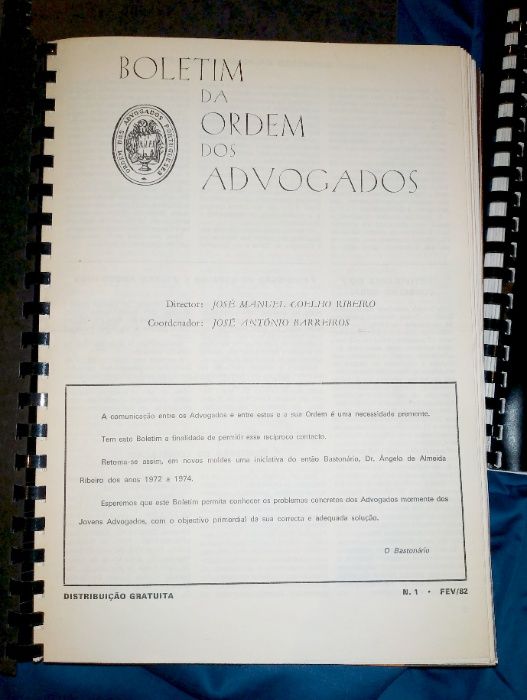 Boletim da Ordem dos Advogados - de 1982 a 1996 completos