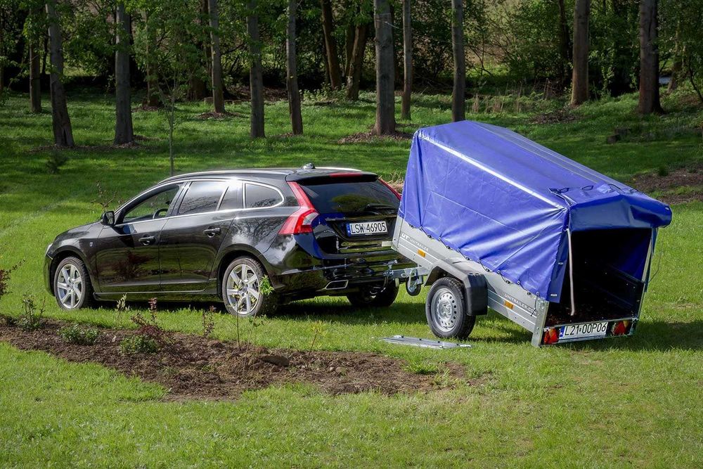 Przyczepka jednoosiowa 200x106 GARDEN 200 KIPP stelaż H-800 + plandeka