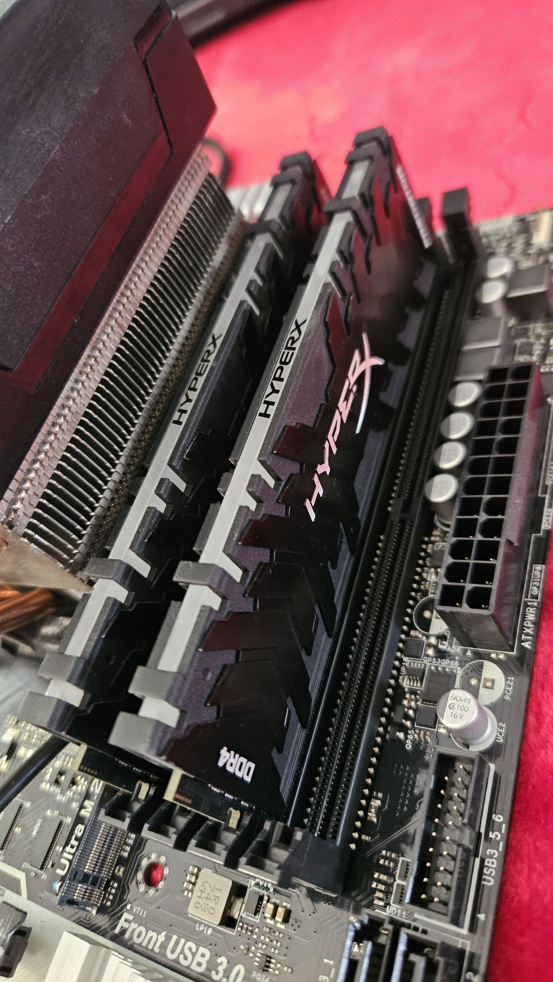 Zestaw Plyta glowna plus procesor i ram AMD RYZEN 7 1800X 16GB RAMU