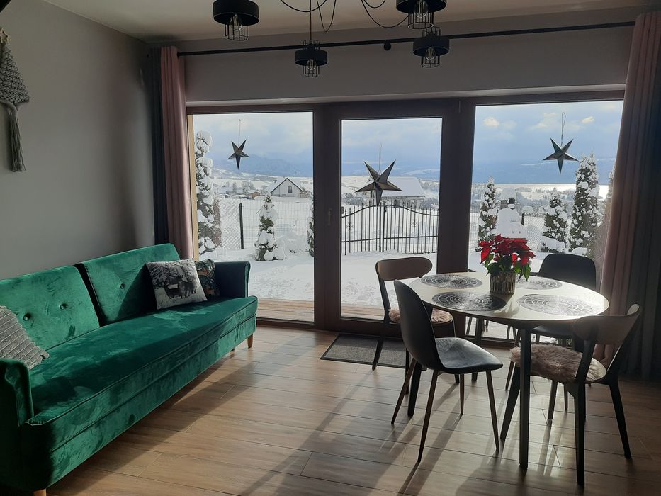 Domek z balią z areomasażem z widokiem na j. Czorsztyńskie