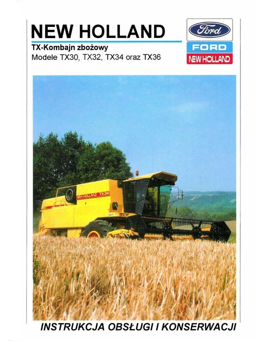 Instrukcja obsługi New Holland TX 30;32;34;36 NH TX30 TX32 TX34 TX36