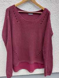 Sweter burgundowy L/XL