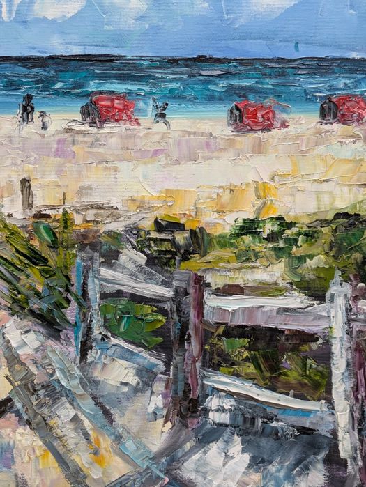 Quadro pintado á óleo sobre tela,100 x81 cm