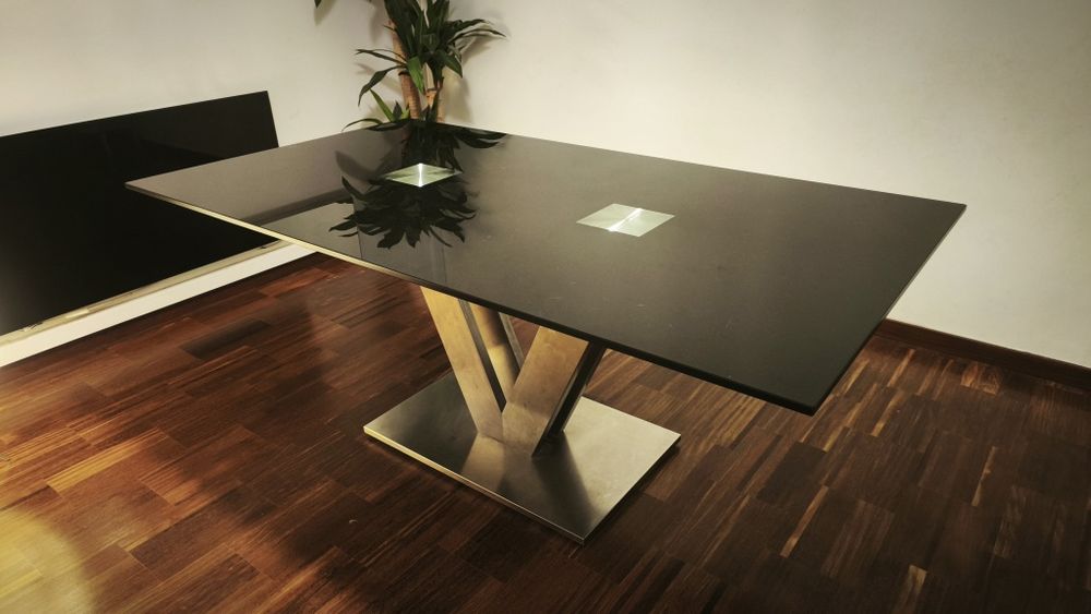 Mesa de vidro temperado