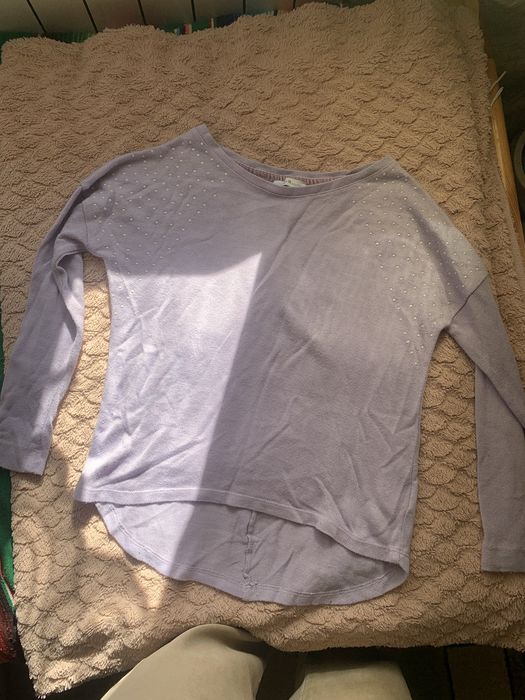 Cache cache fioletowa bluzka z perełkami