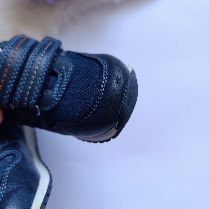Granatowe jesienne adidasy na rzep 20