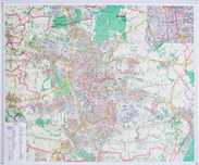 Łódź. Mapa ścienna 1:20/000 praca zbiorowa Rok wydania: 2017,