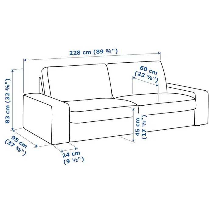 Sofá kivik 3 lugares do IKEA,