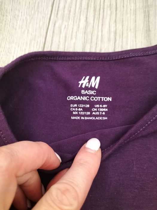 Komplet dwie bluzki i leginsy 122-128 rozmiar