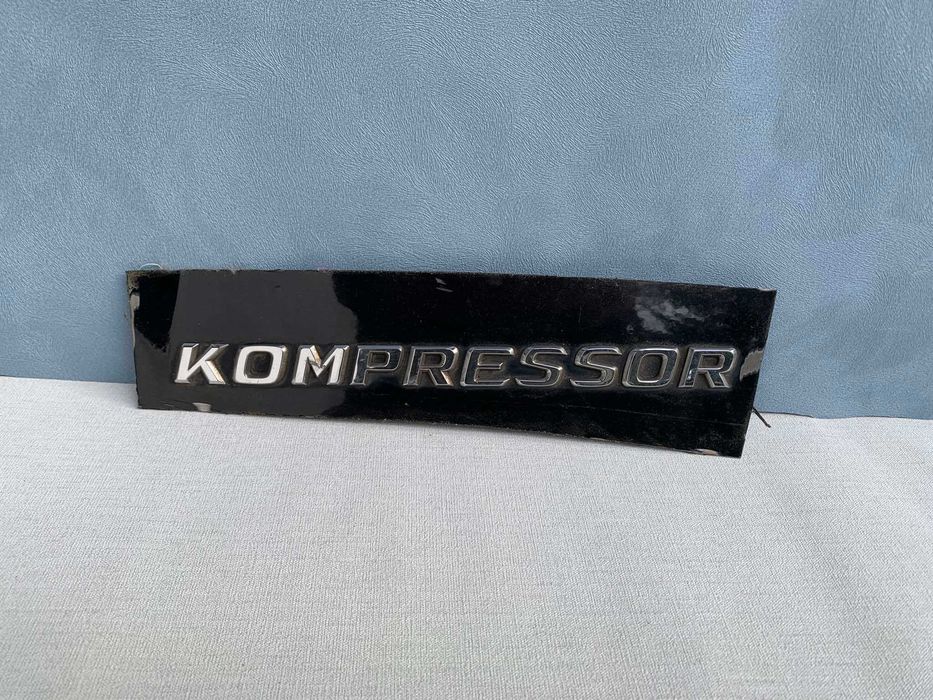 Literki, naklejki, emblemat Mercedes Benz - kompressor / chromowane