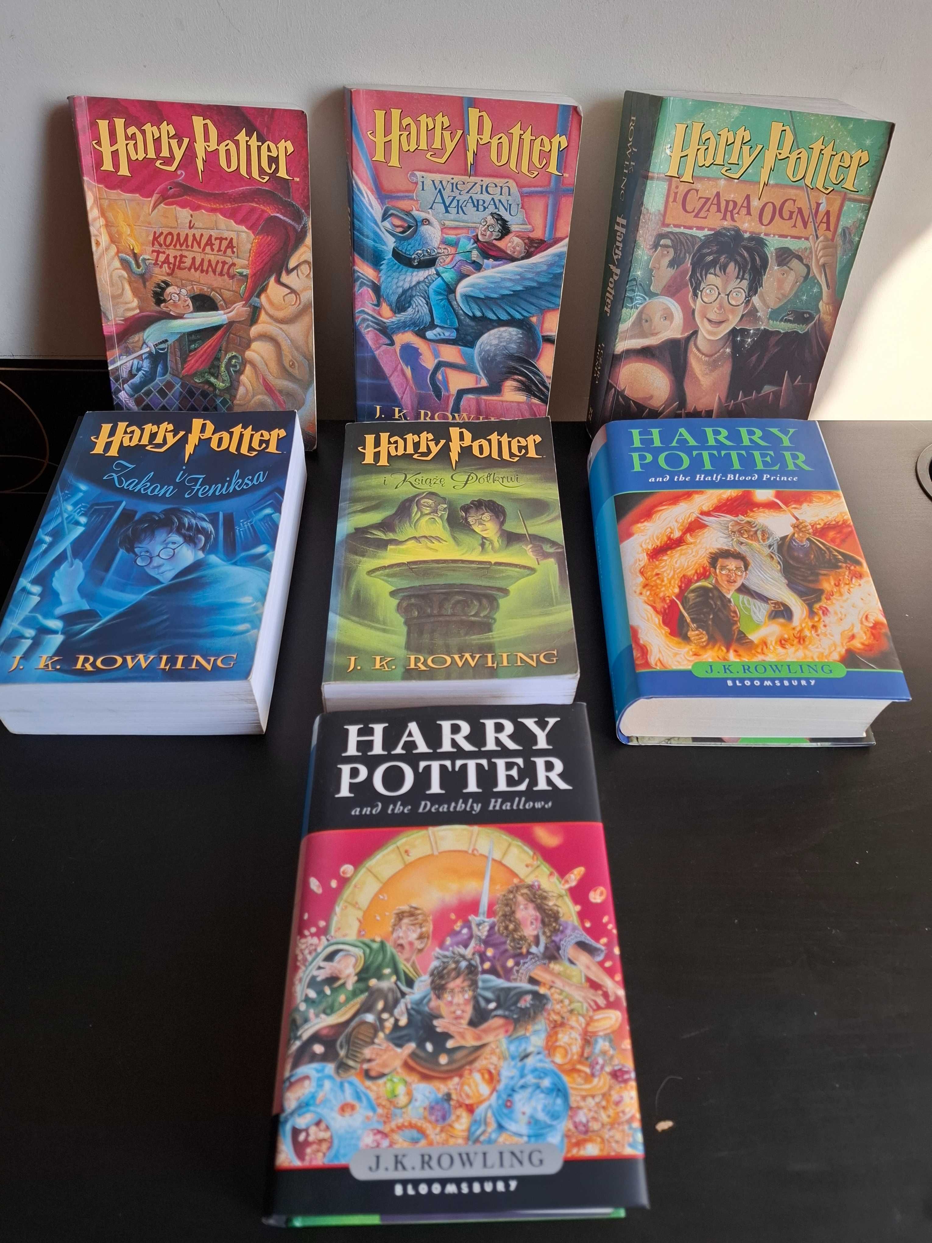 Sprzedam 7 książek z serii Harry Potter J.K. Rowling