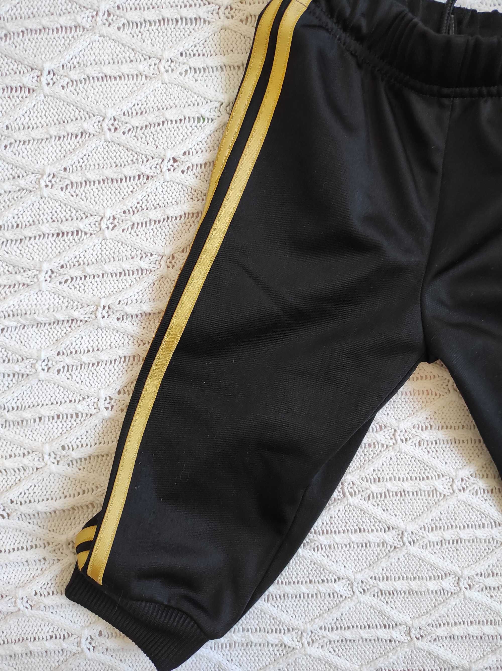 Dres adidas czarno złoty 74