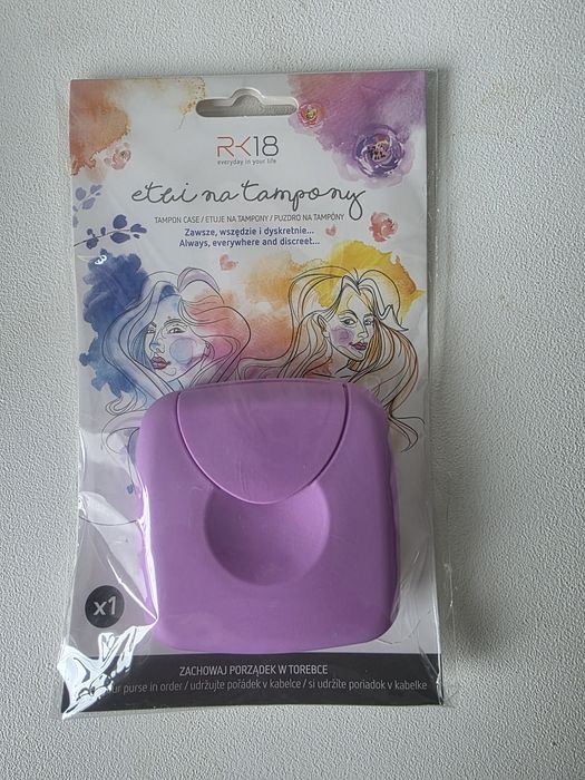 Etui na tampony fioletowe nowe