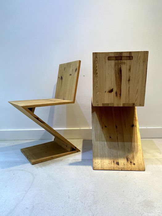 Zig Zag chair , Z chair, Gerrit Rietveld, design, vintage