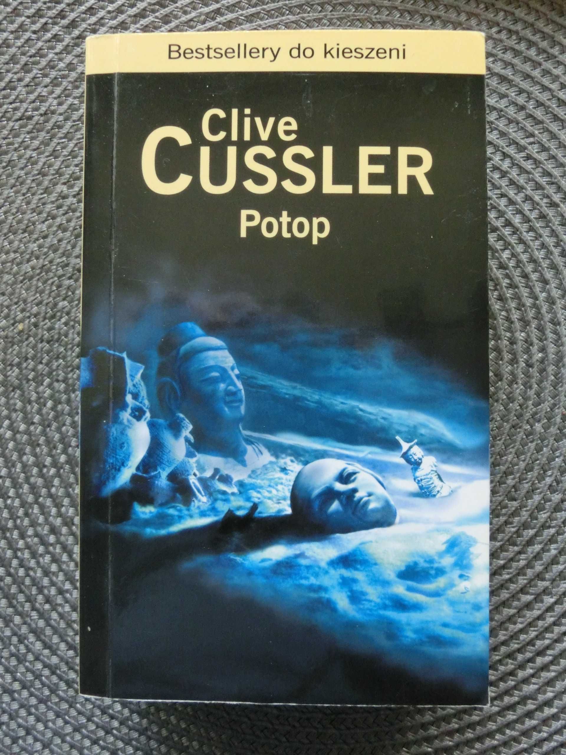 Clive Cussler -Cyklop,Potop Sztorm- zestaw 3 książek.