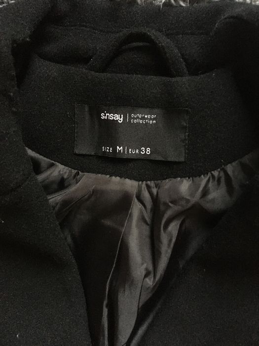 Пальто чорне sinsay