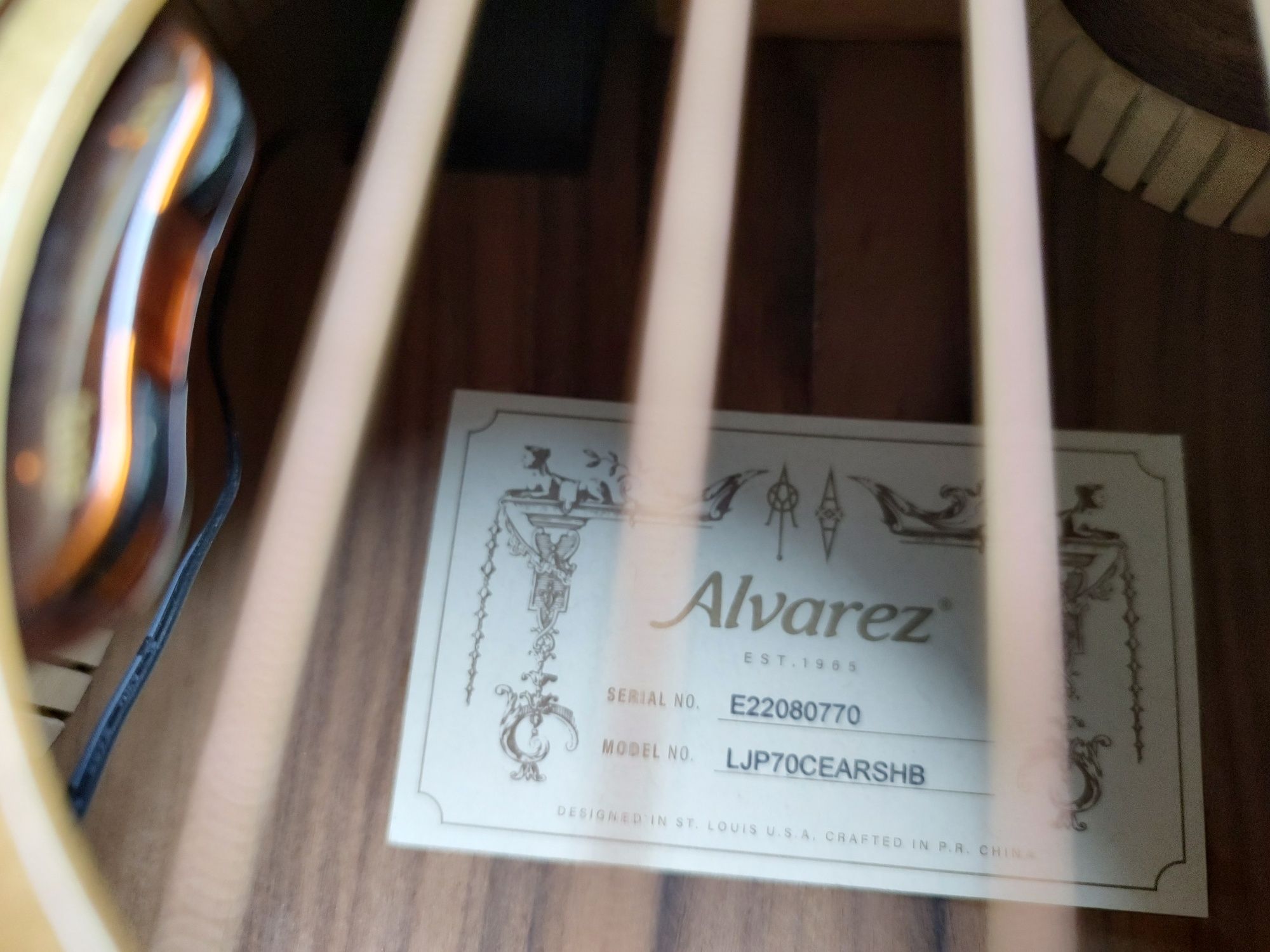 NOWA Alvarez LJP70CEARSHB gitara elektroakustyczna gryf 45 mm SOFTCASE