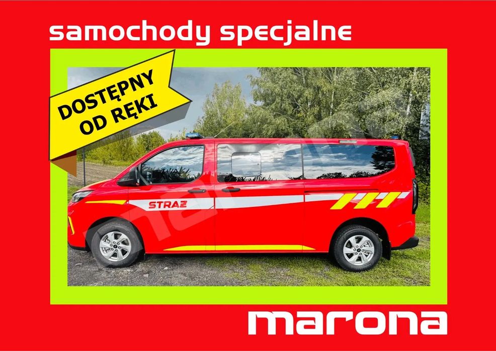 Ford Transit Custom  specjalny, poszukiwawczy, strażacki, pożarniczy, ratowniczy, bus