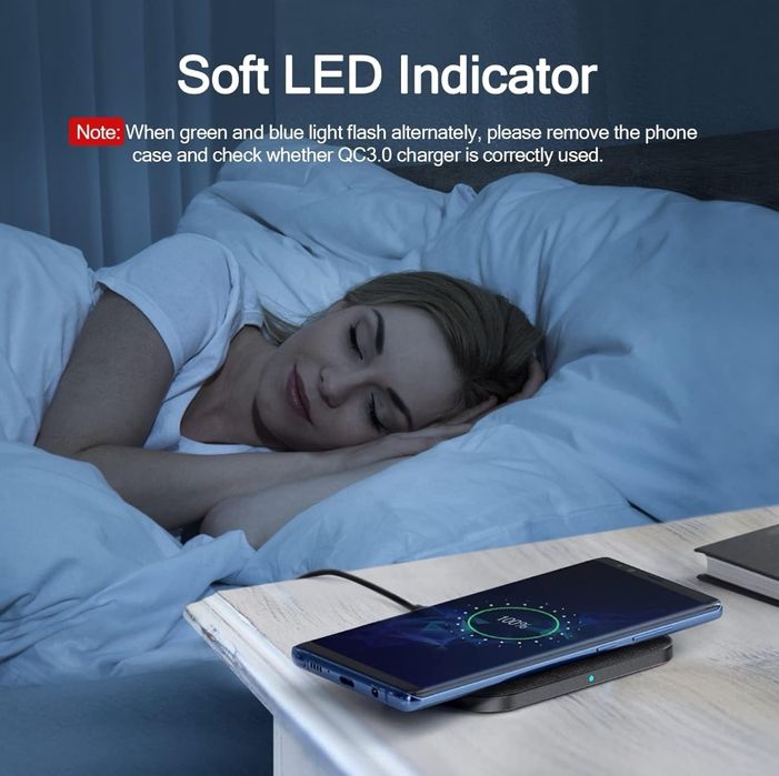 15W ładowarka indukcyjna, szybka bezprzewodowa ładowarka Qi do iPhone