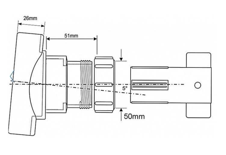 Врезка в трубу McALPINE 110/50мм (BOSSCONN110-50-GR)