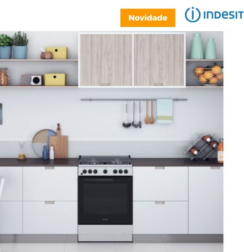 Fogao novo a gas indesit oeiras