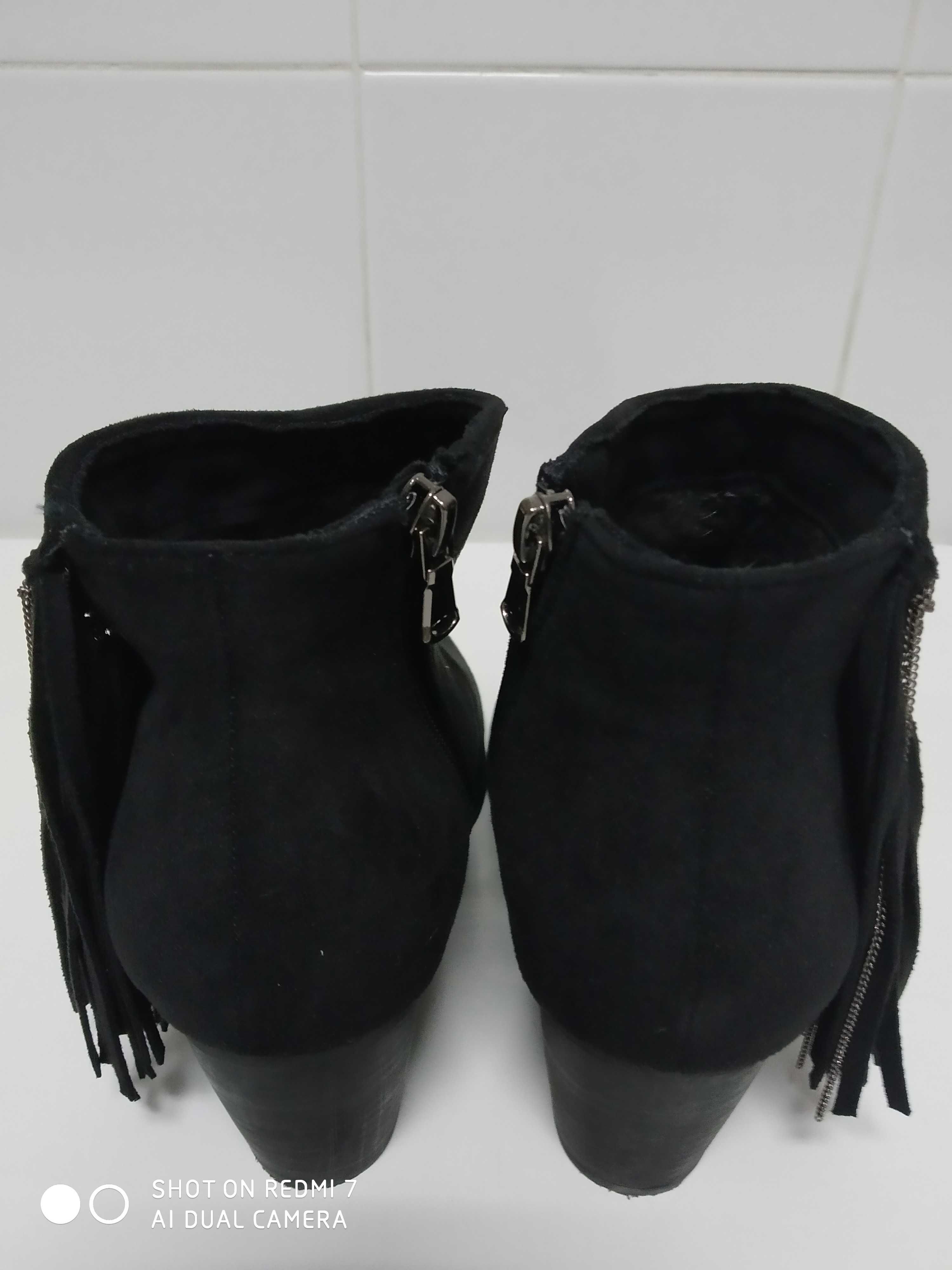 Botas pretas camurça "Seaside" n. 37,