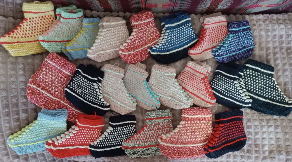 Носки вязаные ботиночки