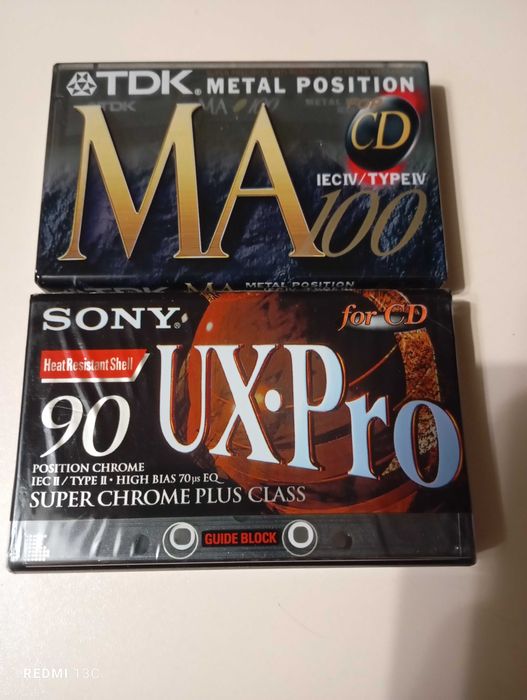 Аудиокассеты, TDK MA 100, Sony UX-Pro 90, Sony metal -xr 90