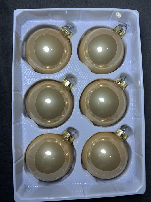 Набір новорічних куль скло бельгійське (ціна за набір)