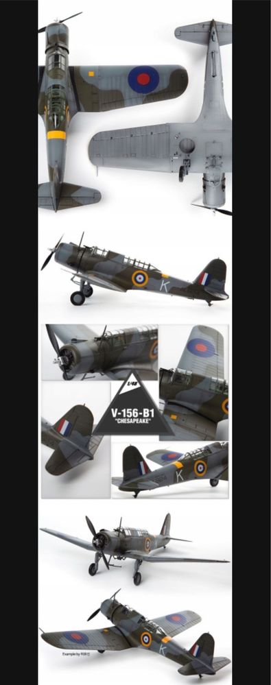 Academy 12330 samolot V-156-B1 Chesapeake model do sklejania 1:48