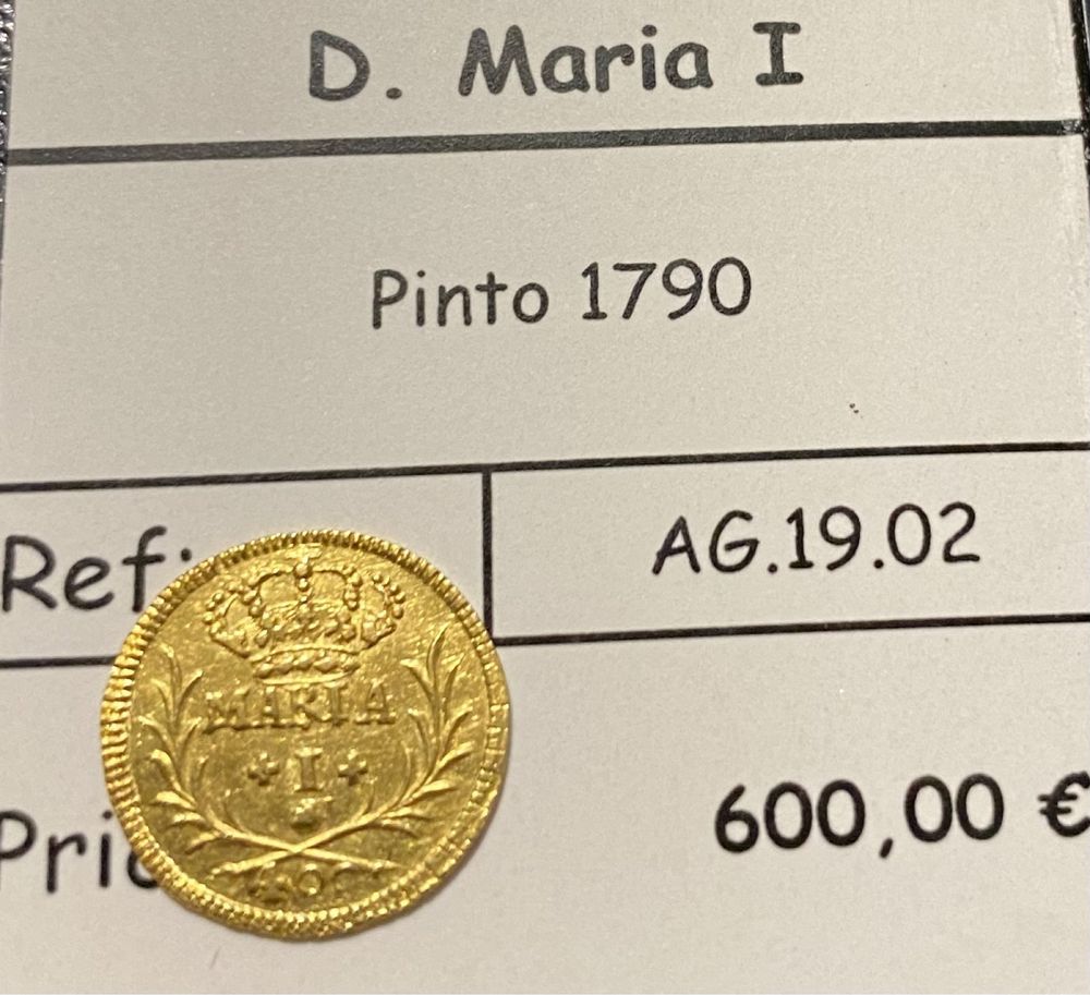 Moeda de ouro D. MARIA I Pinto 1790