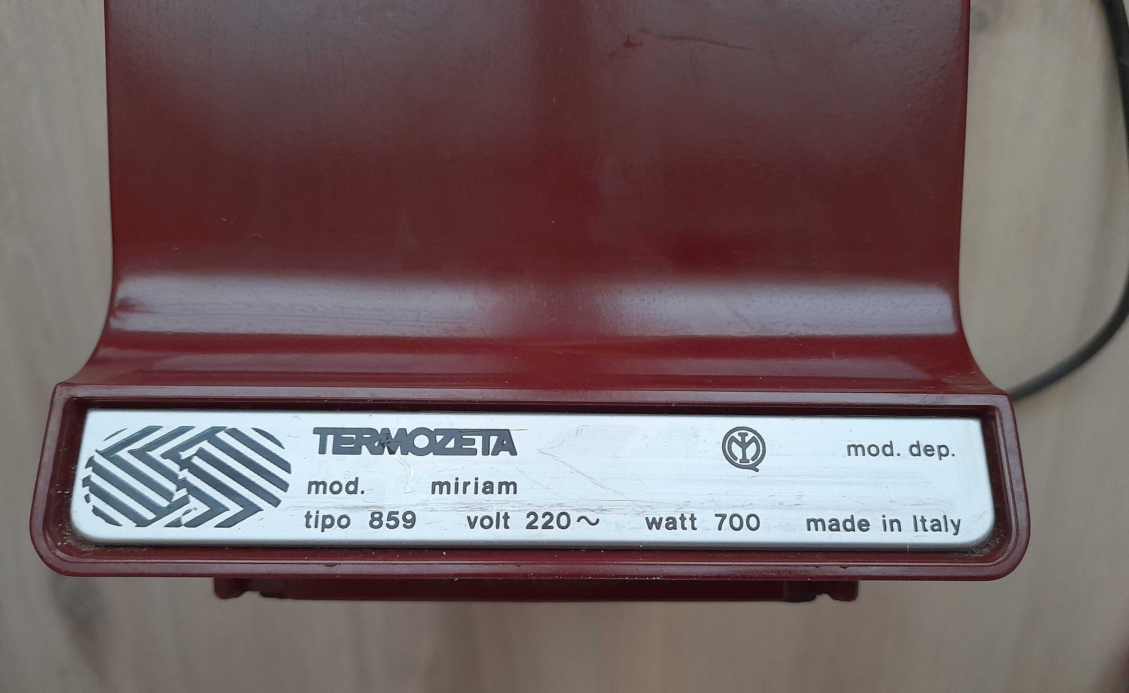 Opiekacz Toster. TERMOZETA 859. Made in Italy.