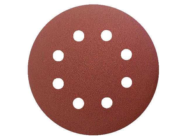 50x Krążek papier ścierny krążki ścierne na rzep 8 otw. KND 125mm P400