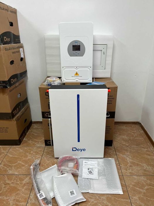 Комплект резервного живлення інвертор Deye SUN-6К батарея Deye RW-M6.1