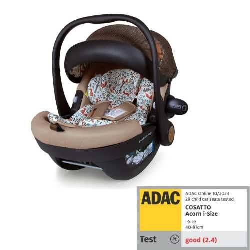 Nosidełko fotelik + baza OBROTOWA! ADAC!