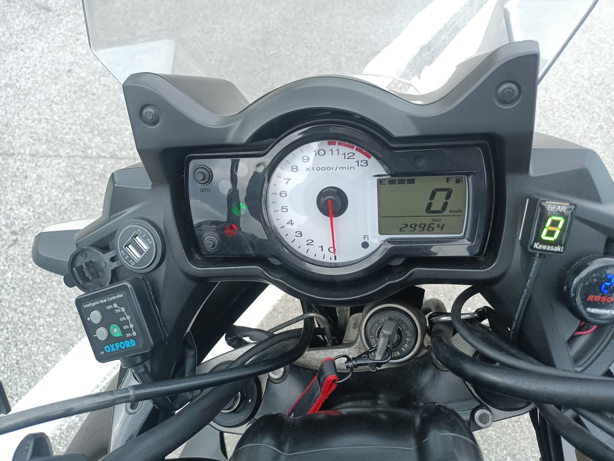 Kawasaki versys 650 14r. Grzane manetki kufer olejarka Nowy Lancuch