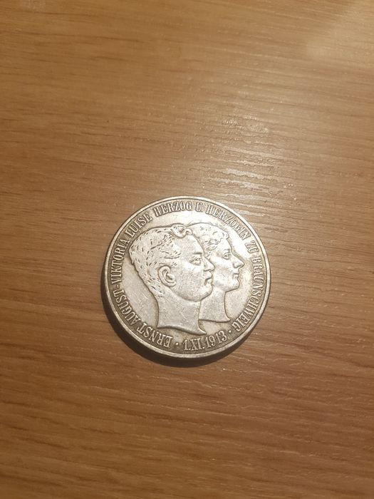 5 Marek 1915 napis na rancie Niemcy Cesarstwo rzadka pozycja reorganiz