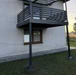 Konstrukcja tarasu z barierką 3,4m x 2,95 m