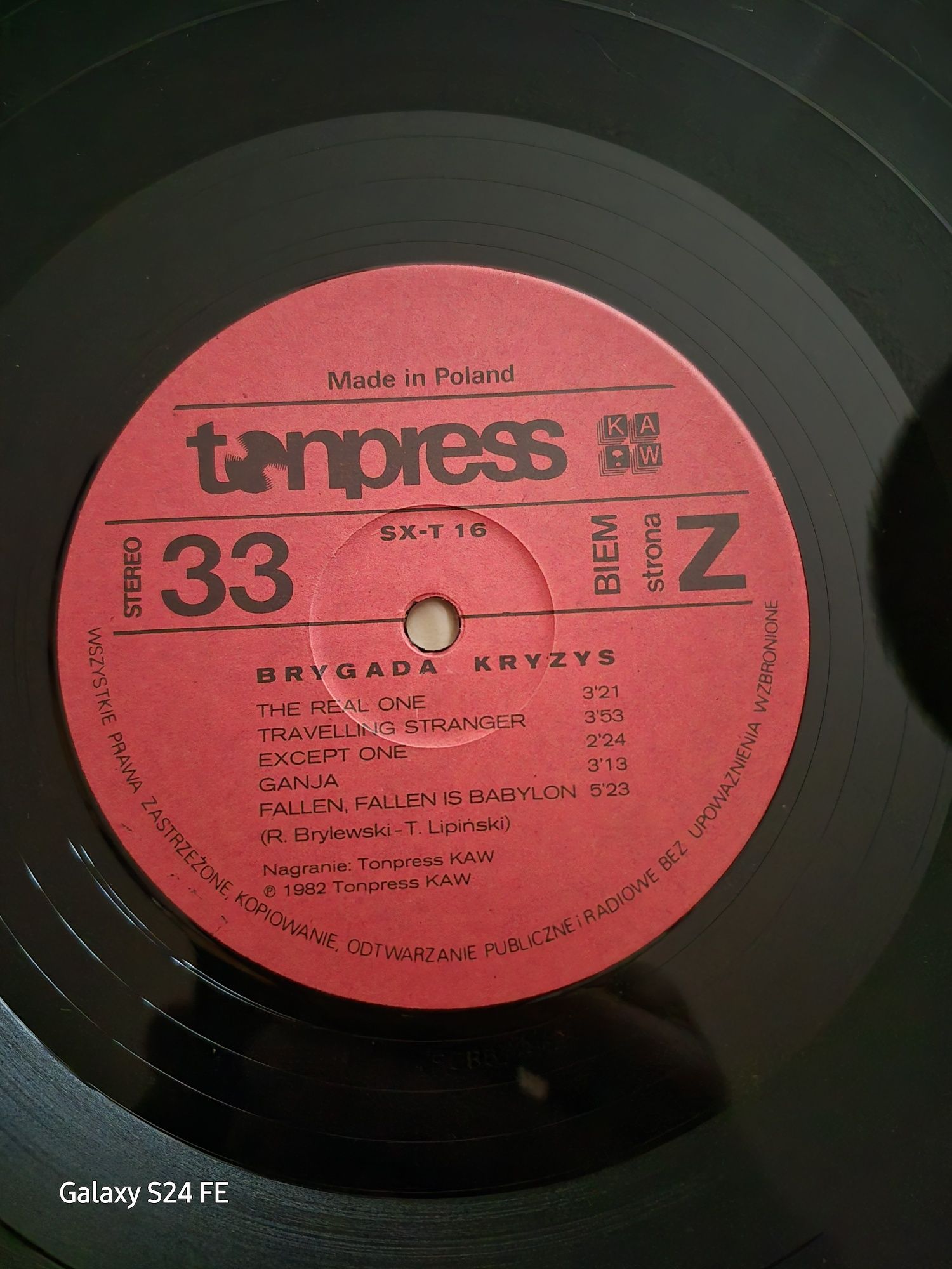 Płyta winylowa/Brygada Kryzys -Brygada Kryzys/1982r.
