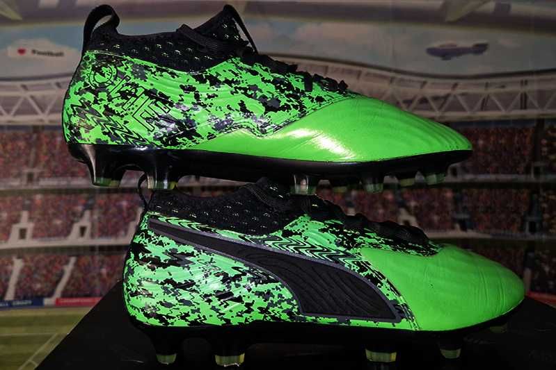 Puma One 19.2 FG-AG green-green piłkarskie korki - lanki size: 39