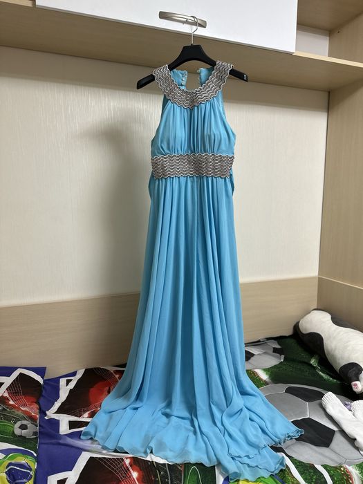 Выпускное длинное нарядное платье S-M