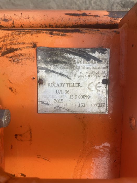 Glebogryzarka Ferrand 100cm sadownicza